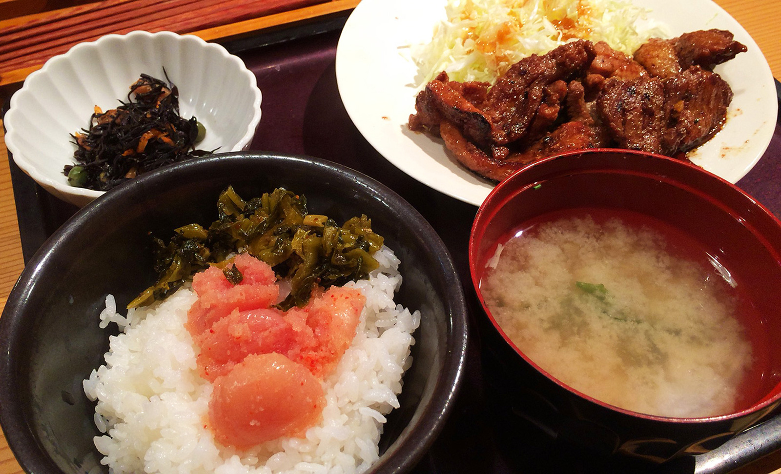 やまや 名古屋栄店の豚しょうが焼き定食