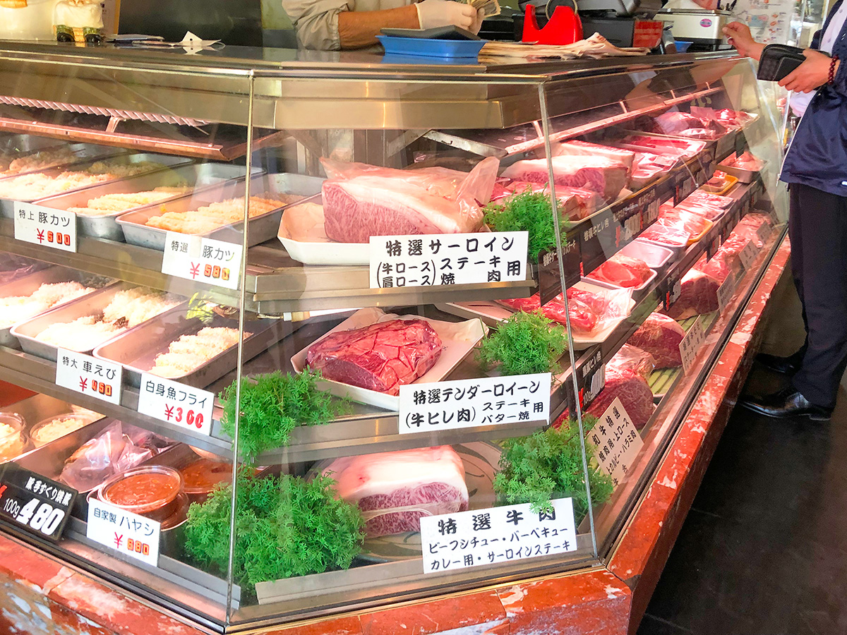 「肉の丸小 浄心店」のメンチカツ定食ご飯大盛り @西区天神山