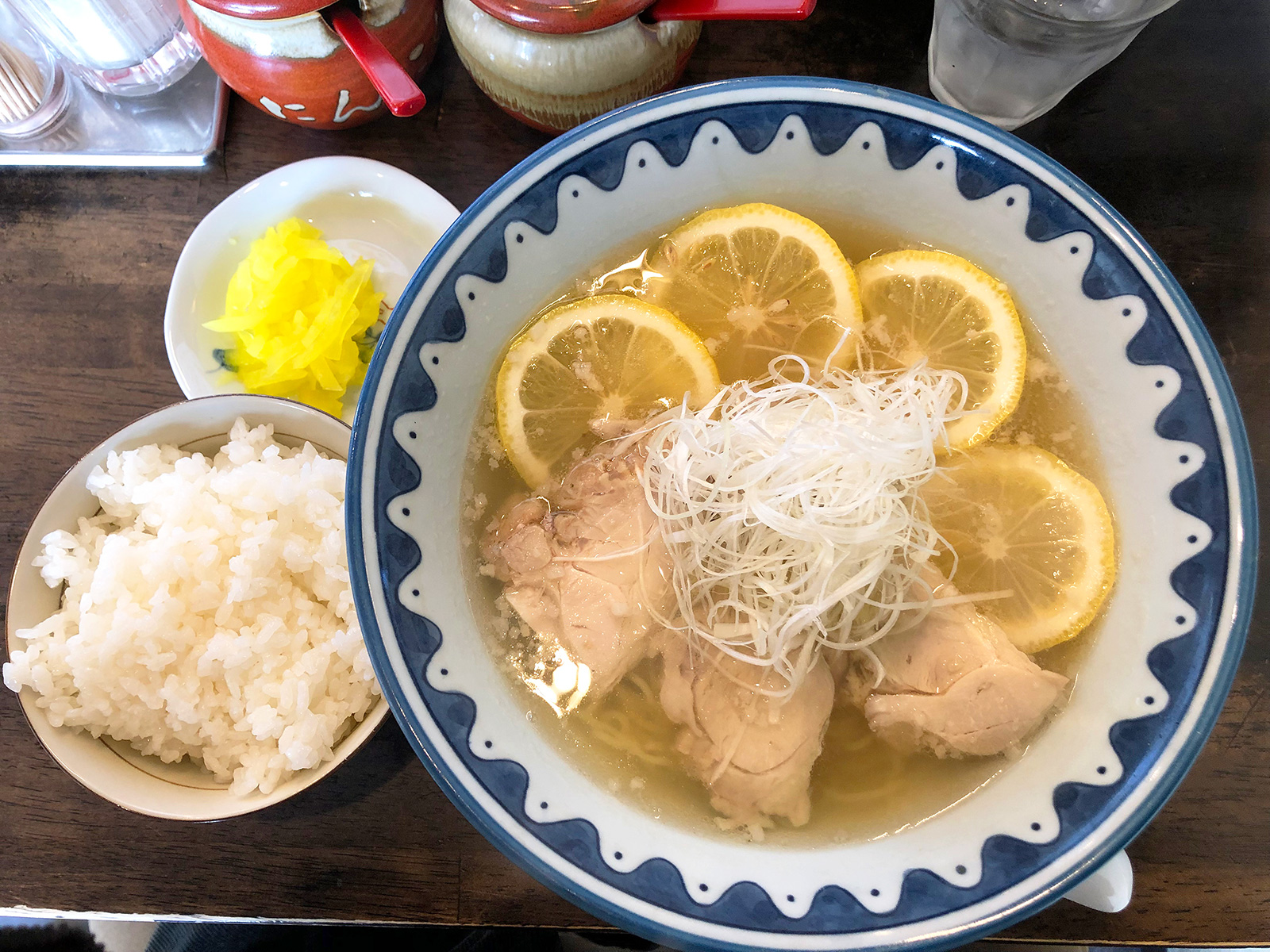 「La・麺喰亭」の鶏レモンら〜めん @東区東片端