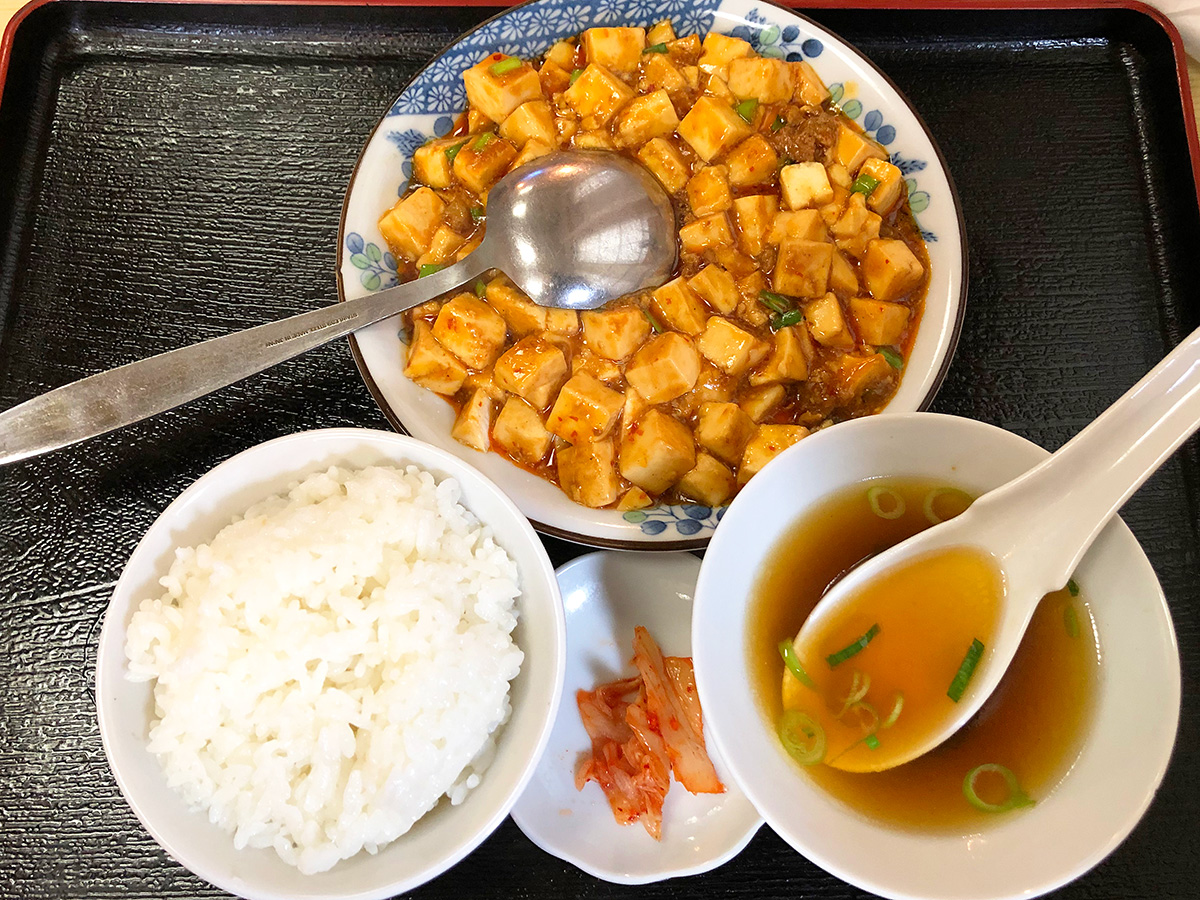 「台湾料理 大安」の麻婆豆腐定食 @清須市下小田井