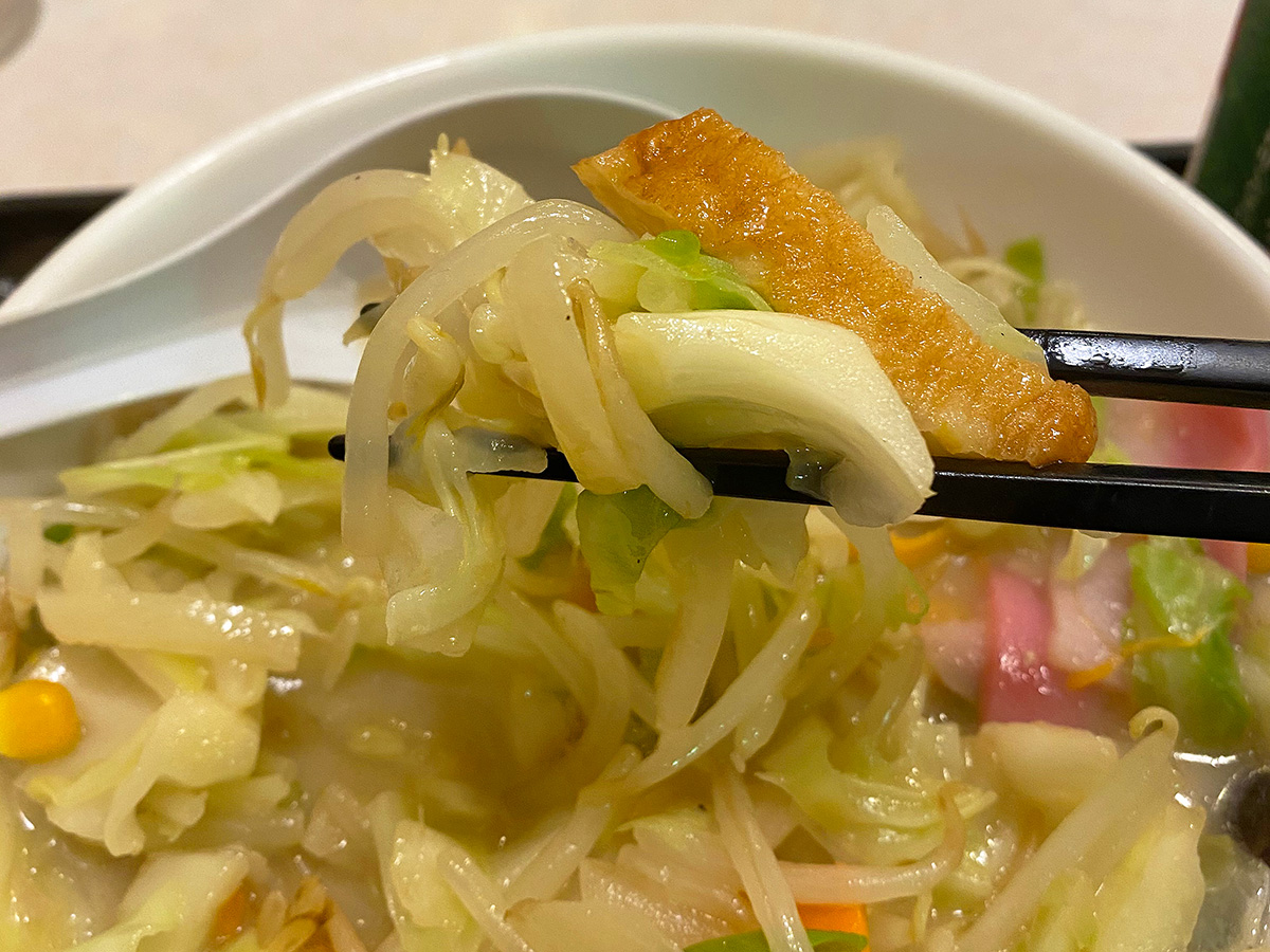 「リンガーハット名古屋上小田井店」の野菜たっぷり食べるスープ @名古屋市西区庄内緑地公園