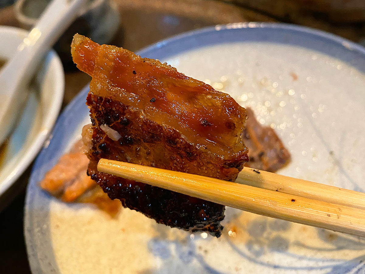 「すし 松前」の刺身盛り合わせと焼き鮭皮 @名古屋市西区栄生