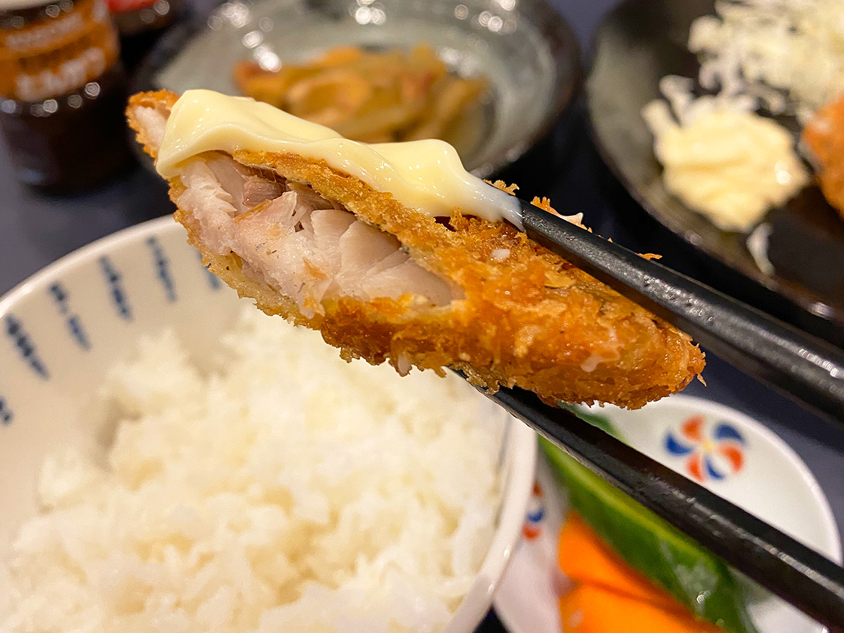「呑み食いどころ nekoちゃん」のあじフライ定食 @清須市西批杷島