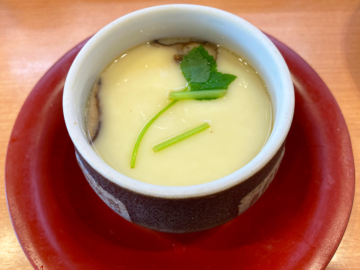 「かっぱ寿司 新川店」の茶碗蒸しとお寿司いろいろ @清須市新川